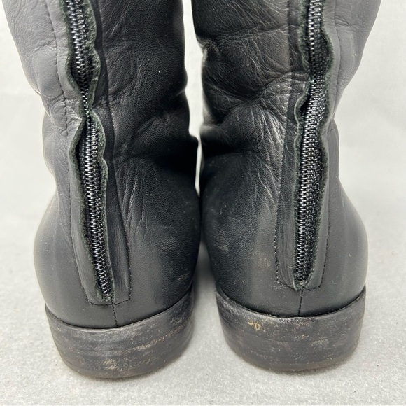 BARNEYS NEW YORK  Riding Boots Black Leather size EU 37/US 7 made in Italy - Picture 8 of 13